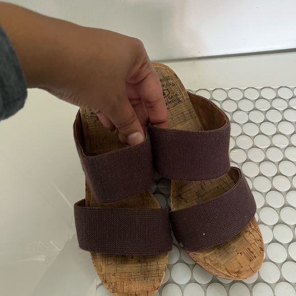 Lucky Brand Brown Wedge Sandals #Y2K - Picture 6 of 7